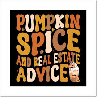 Real Estate Halloween Pumpkin Spice And Real Estate Advice Posters and Art